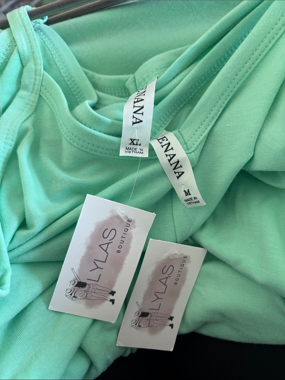 Zenana Outfitters Sleeveless Mint Green Maxi Dress with Pockets - Picture 2 of 2